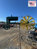 Green Tractor Whirligig