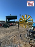 Green Tractor Whirligig