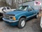 1996 Chevrolet S10 VIN 9784 SALVAGE TITLE