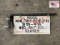 Hanging Hours Sign 31 x 13 overall size