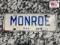 1972 Monroe NC Town Tag