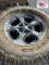Set of 4 Jeep wheels w Milestar LT315/70R17 Tires