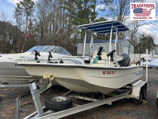 2004 19ft Carolina Skiff Boat Hull E404