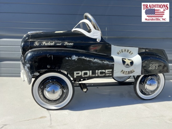 Burns Novelty and Toy Police Theme Pedal Car
