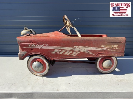 Fire Chief Themed Pedal Car