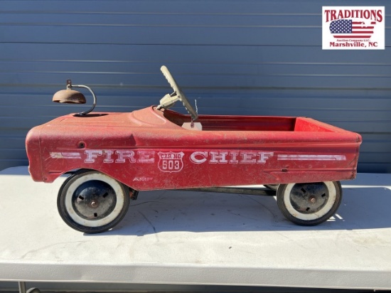 Fire Chief Themed Pedal Car