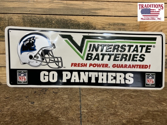 48"x18” Interstate Go Panthers Sign