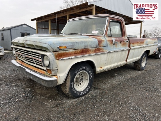 1968 Ford F100 Ranger VIN 7894