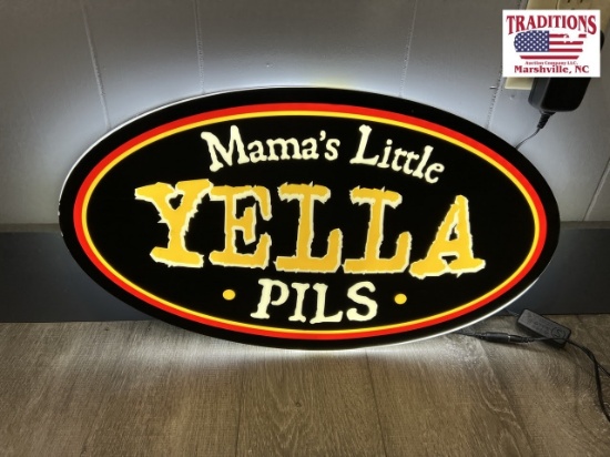 Mama’s Little Yella Pils Light Up Sign 22x13