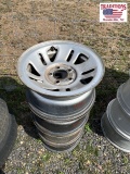 Set of 4 Ford 5 Lug Wheels