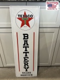 Texaco Battery Sign 14 x 42