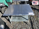 NSF 2 Shelf Stainless Steel Table 30x36x26