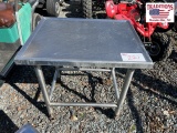 Stainless Steel Table on Wheels 23x29x30