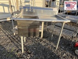 1Bay Stainless Sink with Drying Area 45x29x45