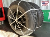Set of 2 New ST175/80D13 Tires on 5 Lug Wheels
