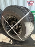 Set of 2 New ST 175/80D13 Tires on 5 Lug Wheels