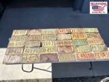 Lot of 30 North Carolina Tags