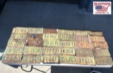 Lot of 30 North Carolina Tags