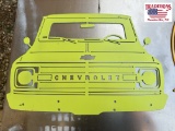 Green Metal Chevrolet Sign
