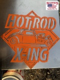Hot Rod Xing Metal Sign