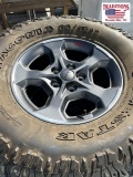 Set of 4 Jeep wheels w Milestar LT315/70R17 Tires