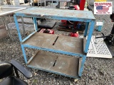 36x18x42 Metal 3 Shelf Rolling Cart