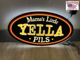 Mama’s Little Yella Pils Light Up Sign 22x13
