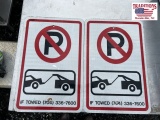 2 No Parking Signs