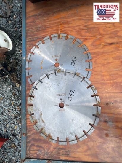 (2) Hilti 14" Diamond Blades