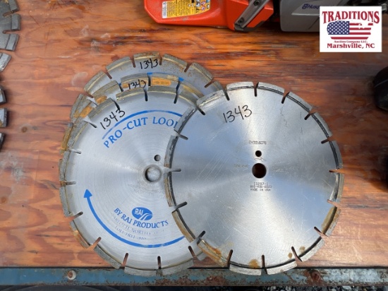 (3) RAI 12" & (1) Hilti 12" Diamond Blades