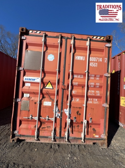 40ft x 9ft 6in Shipping Container - Red
