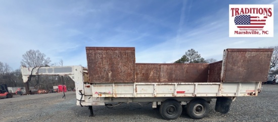 Gooseneck 8'X16' Dump Trailer - NO TITLE