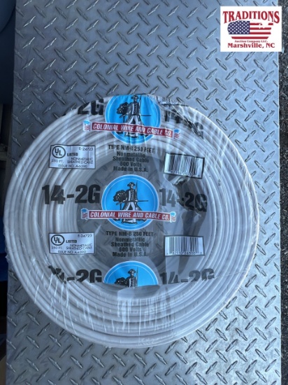 250-ft  Romex 14-2G White Wire - NEW!