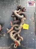 (6) 9 1/2 Ton Clevis