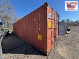 40ft x 9ft 6in Shipping Container - Red