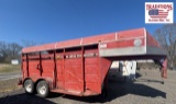 1994 Ponderosa 14ft Livestock Trailer VIN6416