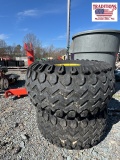 (2) Carlisle AT22.5x10-8 Tires on Rims