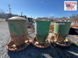 (3) Hog Feeders