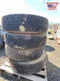 (4) 295/75R22.5 Tires