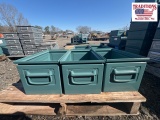 (5) Schafer Metal Bins