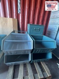 (9) Schafer Metal Bins