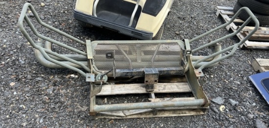 Set of Running Boards, Front Bumper, and Hitch