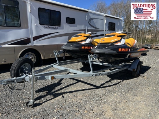 2 - 2018 Sea Doo PWC with Trailer VIN 1530