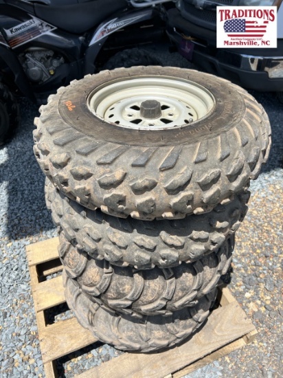 Set of 4 ATV Wheel and Tires