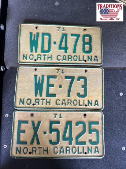 3 1971 NC Tags