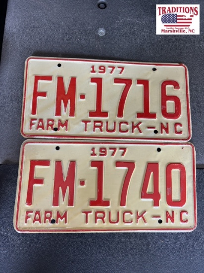 2 1977 NC Tags