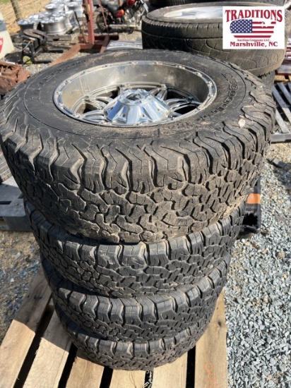 Set of 4 Fuel wheels with Tires
