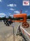 Orange Tractor Whirligig