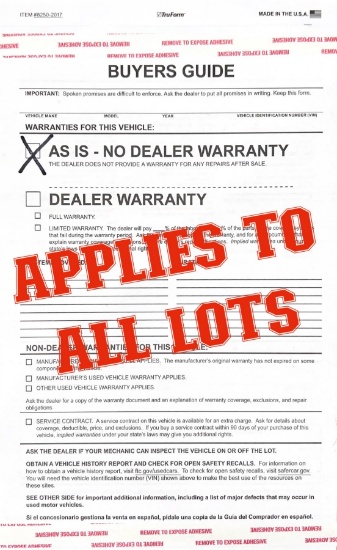 TERMS OF SALE