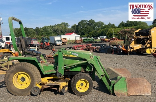 John Deere 755 Diesel 4x4 Yard Tractor